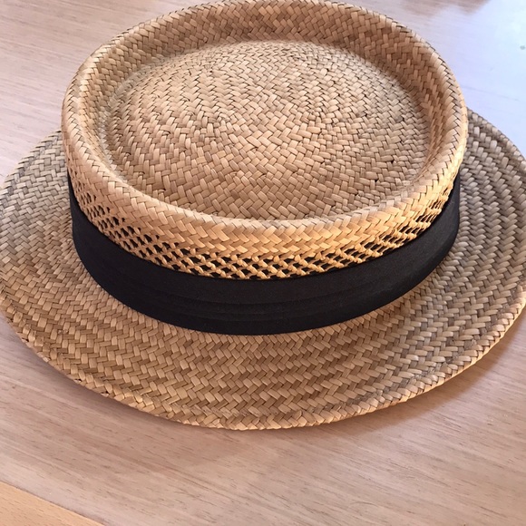 Accessories - Vintage Boater hat. Size medium to large.